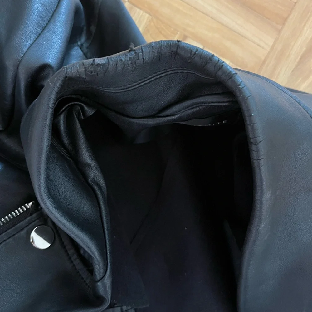 Dynamite faux Black Leather Jacket - Picture 3 of 5